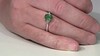 Anillo en plata con Topacio verde mariposa