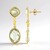 Boucles d'oreilles en argent et Améthyste verte (Faszination Türkis)