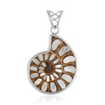 Ciondolo in argento con Ammonite (Bali Barong)