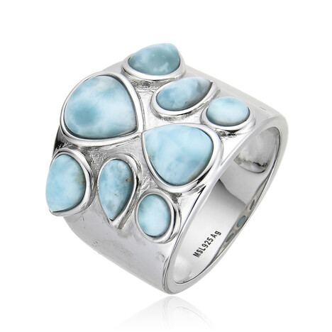 Larimar Silver Ring