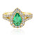 Kolumbianischer Smaragd-Goldring (CIRARI)