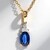 Collana in oro con Zaffiro Ceylon Blu (CIRARI)
