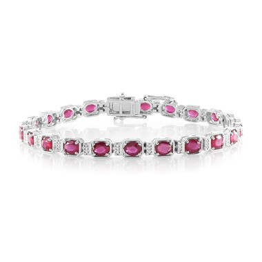 Bracciale in argento con Rubino del Madagascar