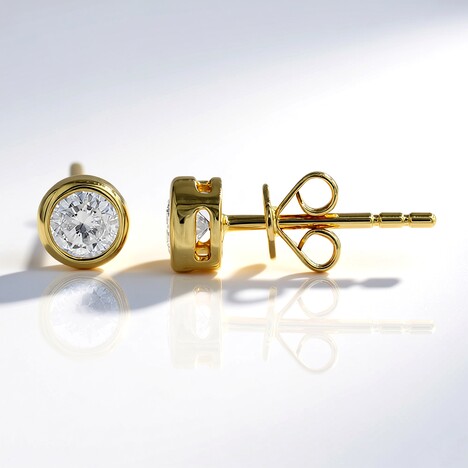 Orecchini in oro con Diamante I1 (H) (CIRARI)