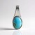 Ciondolo in argento con Turchese Kingman Mohave Blu