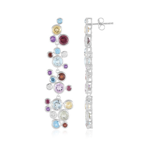 Pendientes en plata con Amatista verde (de Melo Essence)