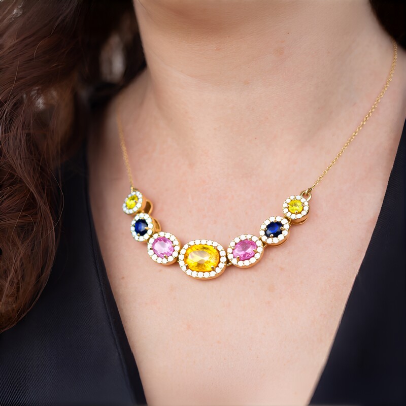 Saphir-Goldcollier