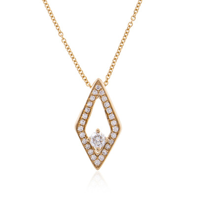 Lupenreiner (F) Brillant-Goldhalskette (LUCENT DIAMONDS)
