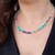 Collana rigida in acciaio con Turchese (Riya)