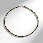 Collana in argento con Agata Muschiata