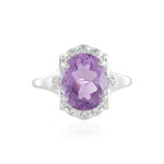 Lavendel-Amethyst-Silberring