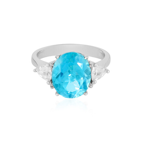 Paraibafarbener Topas-Silberring