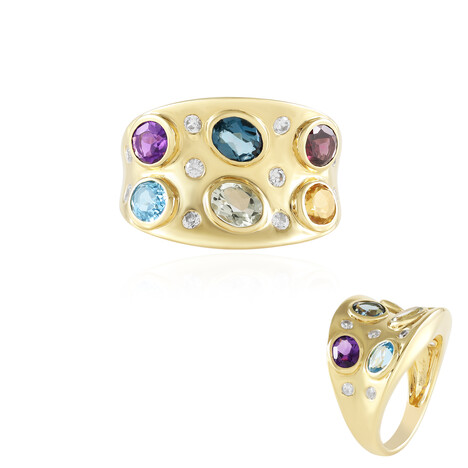 Anello in argento con Ametista Verde (de Melo Essence)