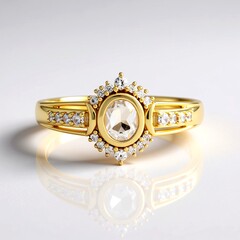 Anello in argento con Petalite