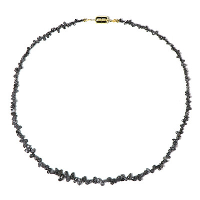 Zilveren halsketting met zwarte diamanten (Adela Silber)