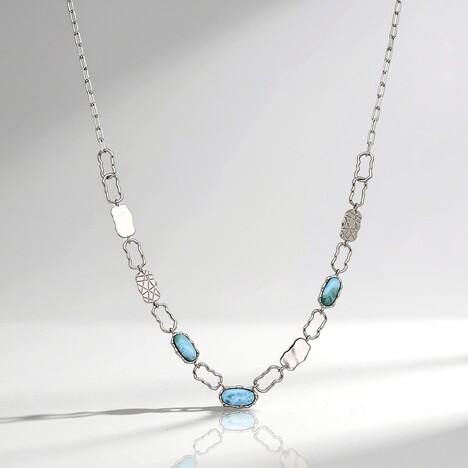 Collana in argento con Larimar
