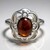 Anello in argento con Occhio di Tigre Rosso