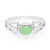 Bague en argent et Chrysoprase impériale