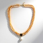 Collier en argent et Perle blanche de culture d'eau douce (TPC)