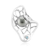 Colgante en plata con Perla cultivada de Tahití (TPC)