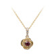 14K AAA Mozambique Ruby Gold Necklace (CIRARI)