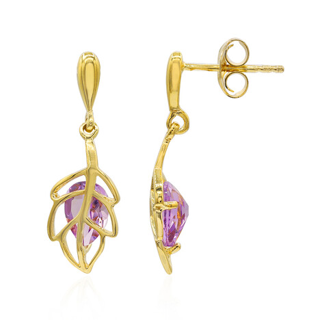 Lavendel-Amethyst-Silberohrringe