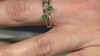 Zilveren ring met Lemshuku tsavorieten