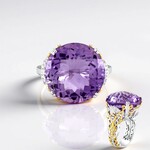Anello in argento con Ametista (Gems en Vogue)