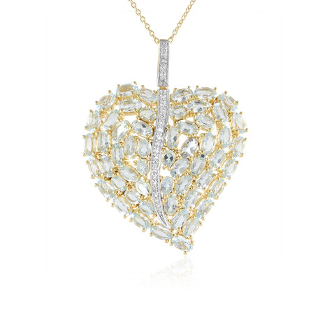 Collana in argento con Topazio Blu Cielo