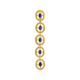 Zilveren hanger met blauwe ster saffieren (MONOSONO COLLECTION)