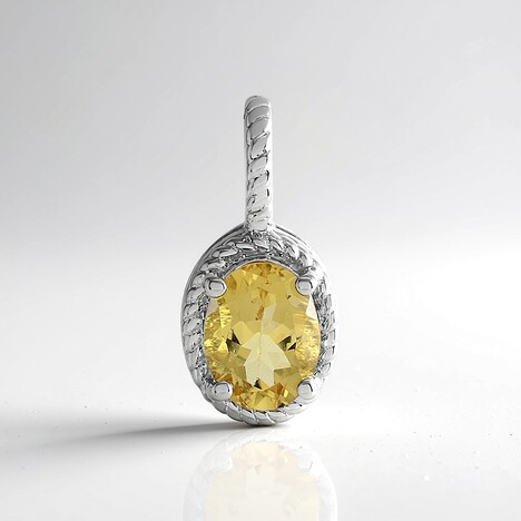 Ciondolo in argento con Berillo Giallo