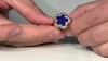 Anillo en plata con Espinela azul cobalto (Gems en Vogue)