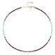 Collier en argent et Grenat du Mozambique