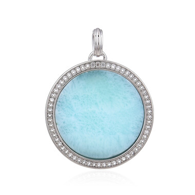 Larimar-Silberanhänger