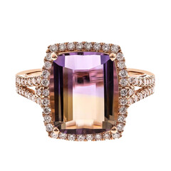 Anello in oro con Ametrina
