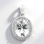 Ciondolo in argento con Danburite