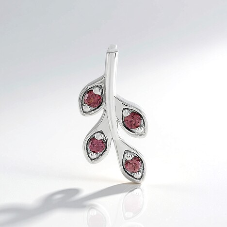 Pendentif en argent et Zircon rose