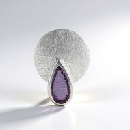 Lavendel-Amethyst-Silberanhänger (MONOSONO COLLECTION)