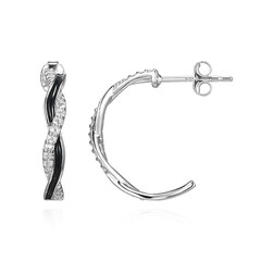 Boucles d'oreilles en argent et Topaze blanche (Adela Silber)