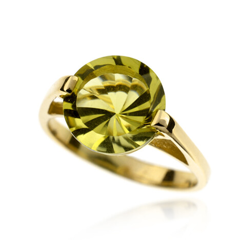 9K Lemon Citrine Gold Ring (dagen)