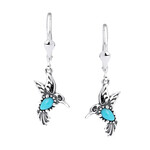 Sleeping Beauty Turquoise Silver Earrings (Desert Chic)