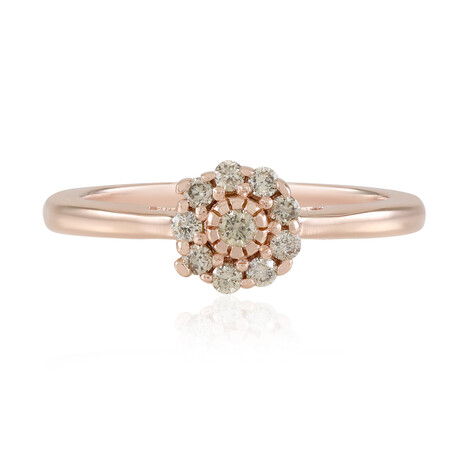 Anillo en plata con Diamante chocolate I2