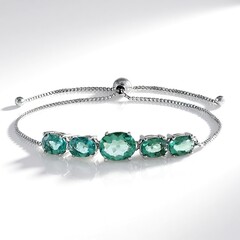 Bracciale in argento con Fluorite Verde