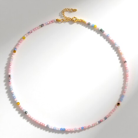 Collier en argent et Morganite du Brésil
