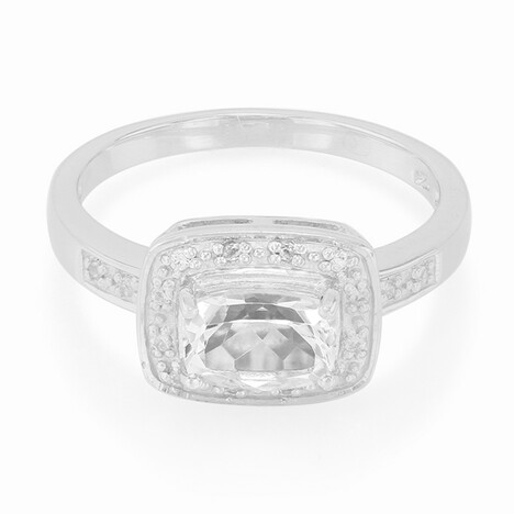 Anillo en plata con Goshenita