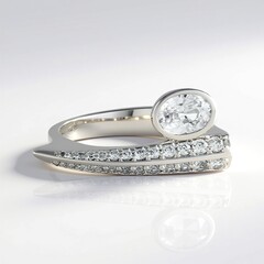Bague en argent et Zircon (de Melo Essence)