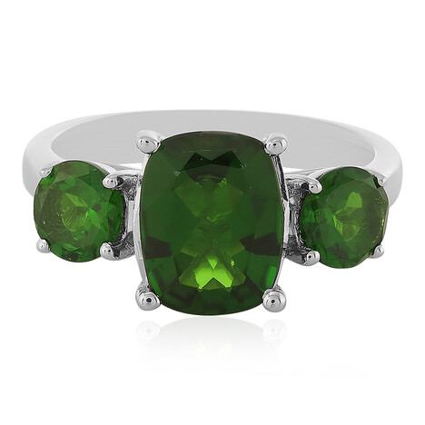 Russischer Diopsid-Silberring