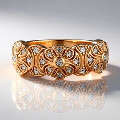 Anello in oro con Diamante Rose de France SI1 di Argyle (Annette)