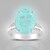 Anello in argento con Quarzo blu pastello
