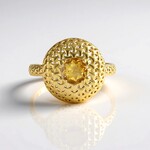 Anello in argento con Citrino (MONOSONO COLLECTION)